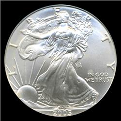 2004 Silver Eagle Graded NGC MS69 (COI-4853)