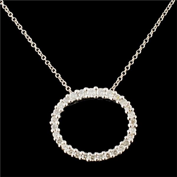 14K Gold 0.43ctw Diamond Pendant