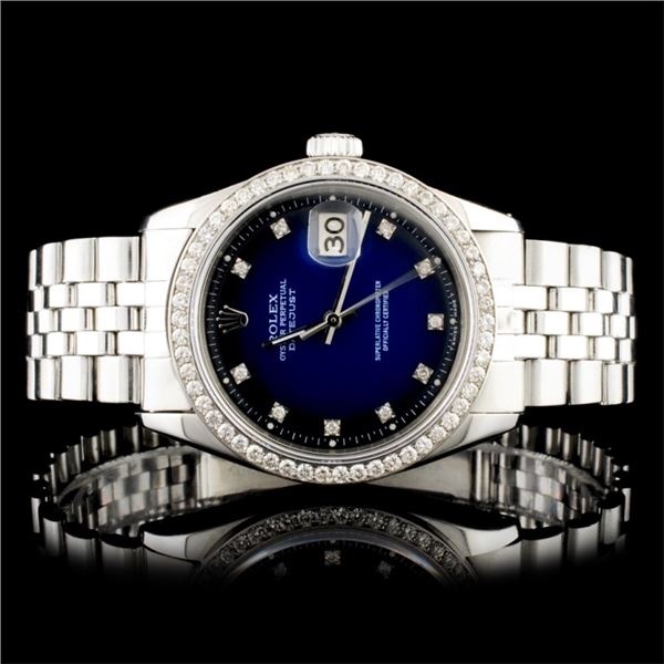 Rolex DateJust Diamond 36MM Wristwatch