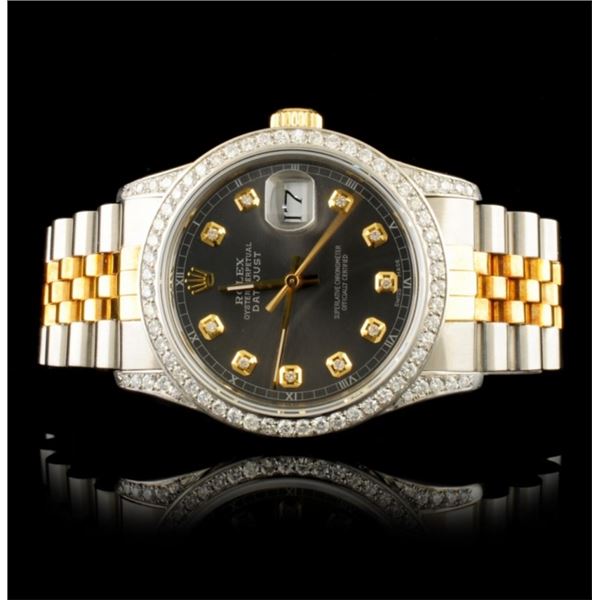 Rolex DateJust 1.50ctw Diamond 36MM Wristwatch