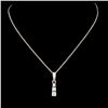 Image 2 : 14K Gold 0.22ctw Diamond Pendant