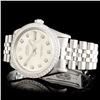 Image 7 : Rolex SS DateJust 36mm Diamond Wristwatch