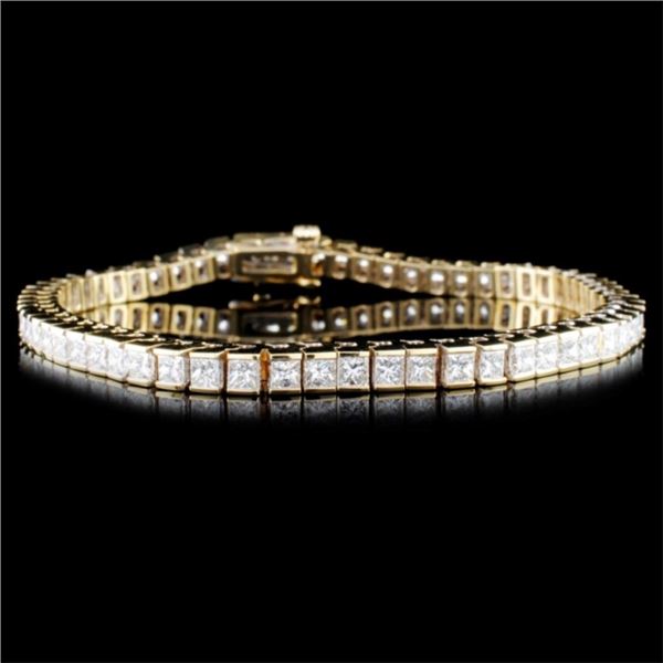 14K Gold 4.12ctw Diamond Bracelet