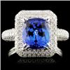 Image 1 : 18K Gold 2.99ct Tanzanite & 1.13ctw Diamond Ring