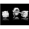 Image 2 : 14k White Gold 1.22ct Diamond Earrings