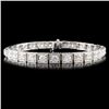 Image 1 : 14K Gold 7.78ctw Diamond Bracelet