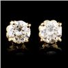 Image 1 : 14K Gold 0.48ctw Diamond Earrings