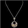 18K Gold 1.26ctw Diamond Pendant