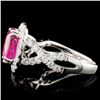 Image 3 : 18K Gold 2.81ct Ruby & 1.00cw Diamond Ring