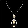 Image 2 : 18K Gold 1.27ctw Diamond Pendant