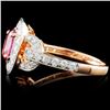 Image 3 : 18K Gold 1.30ct Spinel & 0.63ct Diamond Ring