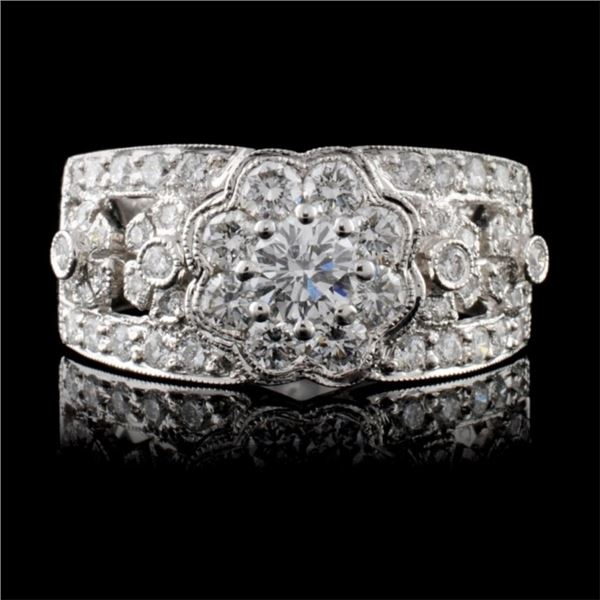 18K White Gold 1.26ctw Diamond Ring