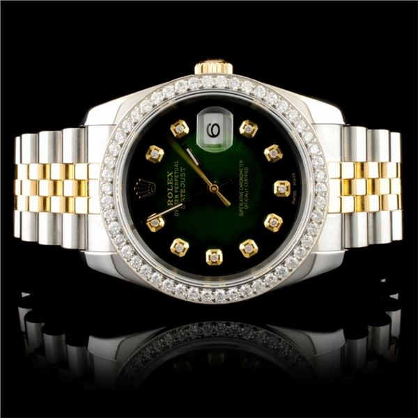 Rolex DateJust 116233 18K YG/SS Diamond 36MM Watch