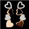 Image 1 : 18K Gold 0.46ctw Diamond Earrings