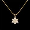 Image 1 : 14K Gold 0.24ctw Diamond Pendant
