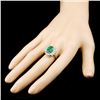 Image 3 : 14K Gold 3.88ct Emerald & 1.00ctw Diamond Ring