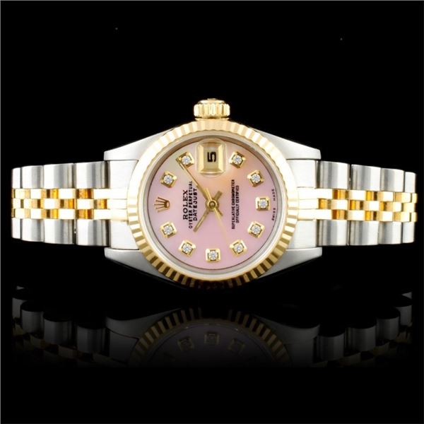 Rolex DateJust Diamond Ladies Wristwatch