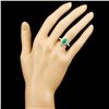 Image 4 : 18K Gold 1.84ct Emerald & 0.62ctw Diamond Ring