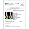 Image 4 : 18K Gold 1.98ct Emerald & 1.85ctw Diamond Earrings