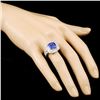 Image 3 : 18K Gold 5.13ct Tanzanite & 1.85ctw Diamond Ring