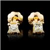 Image 1 : 14K Gold 0.18ctw Diamond Earrings