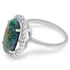 Image 2 : 14K Gold 3.00ct Opal & 0.35ct Diamond Ring