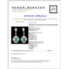 Image 3 : 18K Gold 5.74ctw Emerald & 4.31ctw Diamond Earring