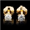 Image 1 : 14K Gold 0.14ctw Diamond Earrings