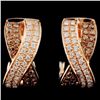 Image 1 : 14K Gold 0.39ctw Fancy Diamond Earrings