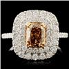 Image 1 : 18K Gold 2.00ctw Fancy Diamond Ring