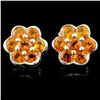 Image 1 : 14K Gold 2.80ctw Garnet Earrings