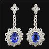 18K White Gold 4.62ct Tanzanite & 1.65ct Diamond E