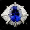 18K White Gold 5.49ct Tanzanite & 1.96ct Diamond R