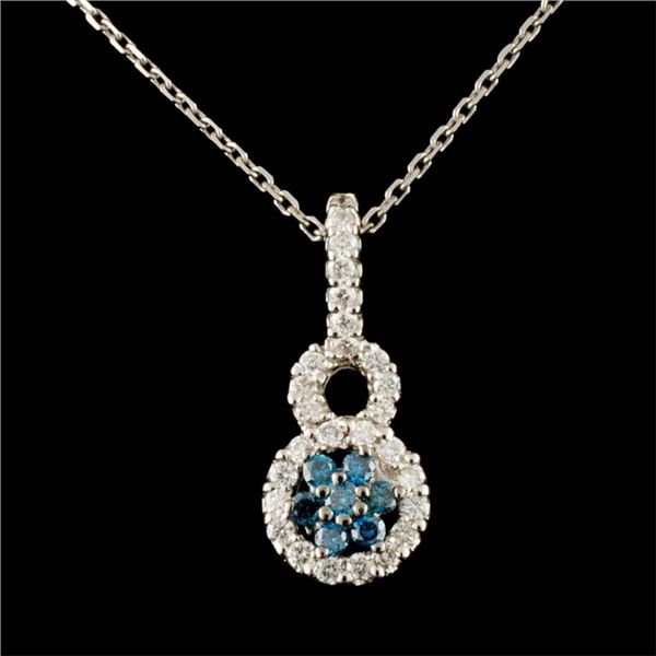 14K Gold 0.56ctw Diamond Pendant