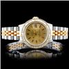Image 1 : Rolex YG/SS DateJust 2.00ct Diamond Ladies Wristwa