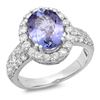 Image 1 : 14K Gold 3.00ct Tanzanite & 1.30ct Diamond Ring