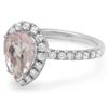 Image 2 : 14K Gold 2.50ct Morganite & 0.65ct Diamond Ring