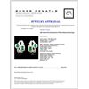 Image 4 : 18K Gold 0.87ct Emerald & 0.76ctw Diamond Earrings