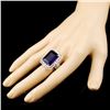 Image 3 : 18K Gold 15.40ct Amethyst & 1.10ctw Diamond Ring