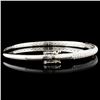 Image 2 : 14K Gold 1.45ctw Diamond Bangle