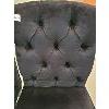 Image 2 : LOT OF 3 - BOUDOIR CHAIRS - BLACK VELOUR