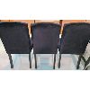 Image 3 : LOT OF 3 - BOUDOIR CHAIRS - BLACK VELOUR