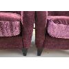 Image 2 : LOT OF 2 - OCCASSIONAL CHAIRS - PURPLE BRUSHED CORDURY - AS NEW