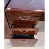 Image 3 : LOT OF 2 - MOHOGANY DESK W/ 2 DRAWER CREDENZA - SEE ALL PICS