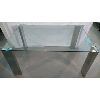 Image 1 : GLASS / CHROMEDINING TABLE - TEMPERED