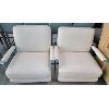 Image 1 : LOT OF 2 - LEATHER / CHROME OCCASSIONAL CHAIRS