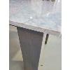 Image 3 : QUARTZ TOP HIGH DINER TABLE W/ DISTRESSED SOLID WOOD LEGS