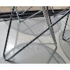 Image 2 : LOT OF 3 - CHROME / GLASS TABLES - COFFEE & END