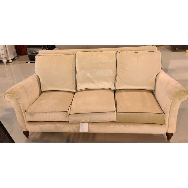 BLACK TRIM CREAM SOFA