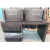 Image 1 : LOT OF 3 - SOLID WOOD NIGHT TABLES & VANITY TABLE